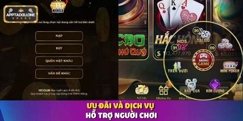 Ưu đãi và dịch vụ hỗ trợ người chơi